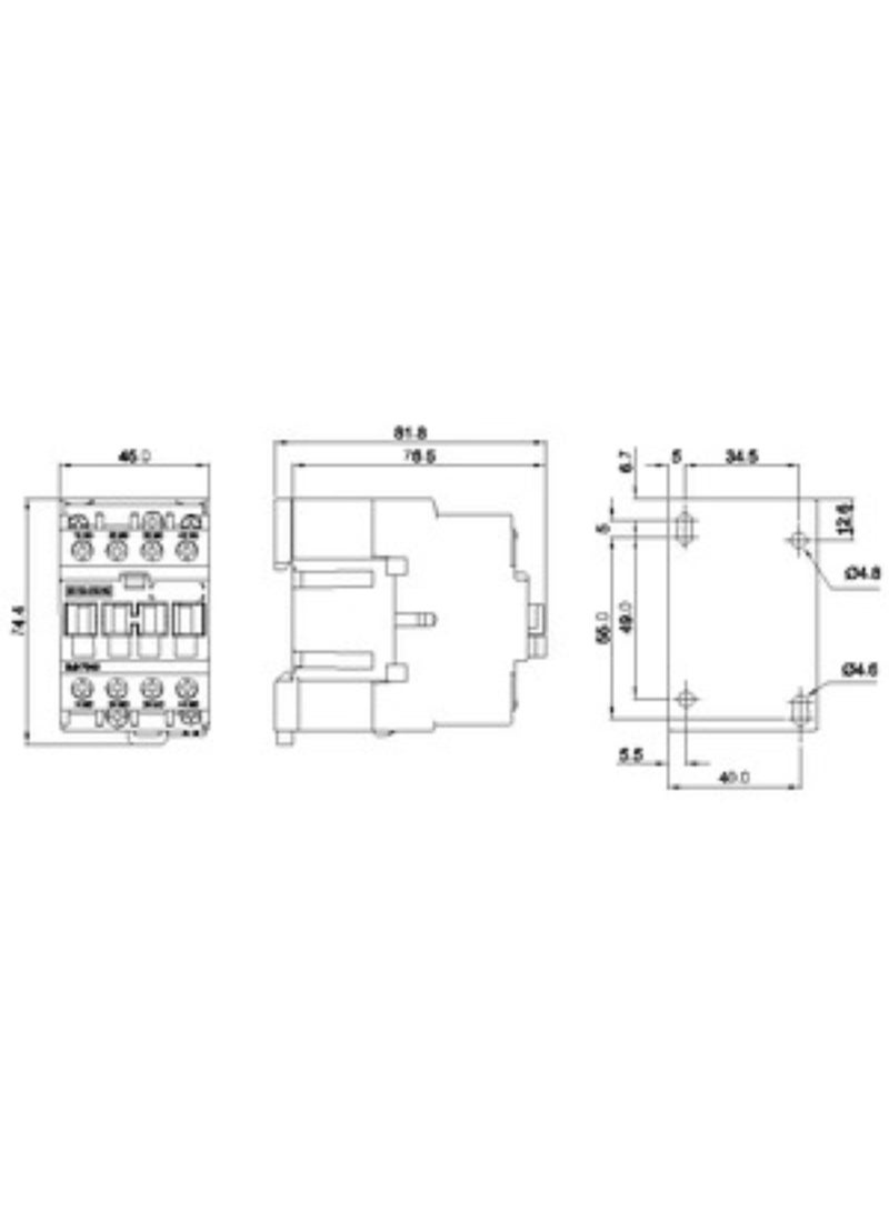 SIEMENS ريلاي كونتاكتور سيمنز – 4NO، AC230V، 50/60Hz، أطراف لولبية -( 3MH7040-1AL20) - Image 3
